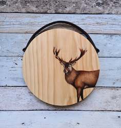Wooden Cheese Board - Stag