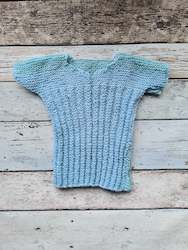 Adult, community, and other education: Woolen Merino Singlets - Green/Light Blue