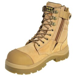890WZ - High Leg Extra Wide Side Zip Safety Boot â Wheat
