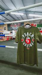 Peach Boxing Tshirt Khaki