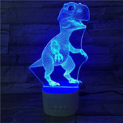 3D Light with Bluetooth Speaker - Dinosaurs