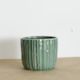 Organic Green ceramic 14cm Pot (Includes Shipping)