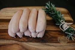 Bacon, ham, and smallgoods: 100% NZ Pork & Garlic Sausages