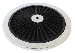 Aeroflow Chrome Full Flow Air Filter Top Plate (AF2851-0901)