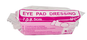 Eye Pad First Aid Wound Dressing pad on bandage