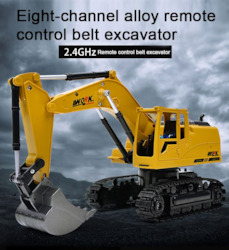 Hot Rc Car Eight-way Alloy Excavator 1:24 Wireless Remote Control Excavator