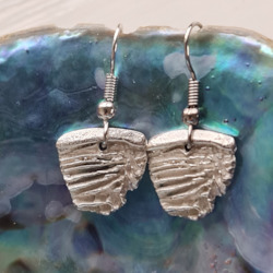 Management: Shell Drop Earrings - Cast Sterling Silver