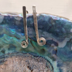Swirl Earrings - Sterling Silver