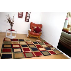 Durable amroha modern design rug multi color 200x285cm