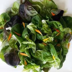Vegetable growing: Lettuce bulk baby leaf & edible flower mix - 350g