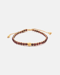 Gemstone Gold: Red Aventurine Bracelet | Gold