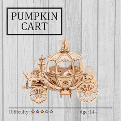 Pumpkin Cart 3D Wooden Puzzle