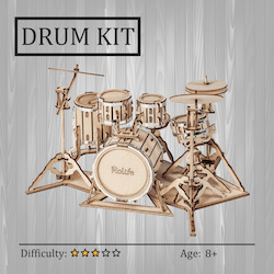 Drum Kit 3D Wooden Puzzle