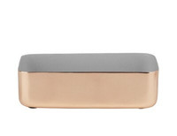 Louise roe copper metal tray - grey