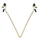 Gold Looking (not real gold) Nipple Clamps on Chain
