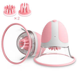 Adult shop: Newest Electric Breast Massager Enhance Vacuum Suction Pump Tong Licking For Women