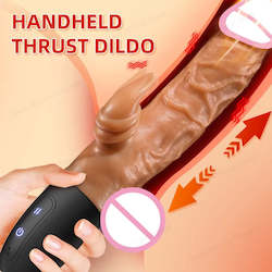 Adult shop: Realistic Thrusting Dildo Vibrator Penis G-Spot Clitoral Telescopic Stimulator for Women