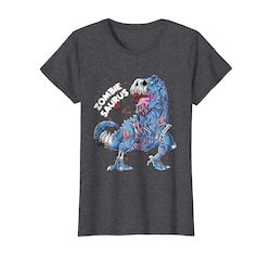 Zombie Saurus T Shirt Halloween Kids Dinosaur T Rex Gifts