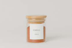 Kitchenware: LUXE Glass and Bamboo Spice Jar 110ml