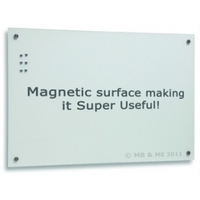 White Magnetic Glassboard 2100 x 1000 - Glass Writing Boards