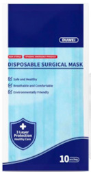 Building, house construction: 10x Disposable Surgical Masks - BFE > 95%