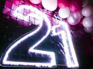 Rental: Stunning Neon 21st Birthday Sign