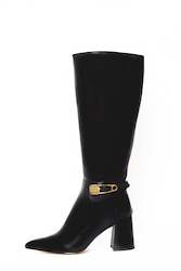 Shoe: Tess Gold Pin long boot
