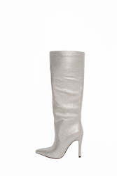 Internet only: Dixie Rhinestone Boot Silver