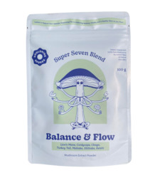 Health supplement: Super Seven Blend : Balance & Flow - Functional Mushroom Extracts