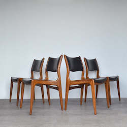 Set Of 4 Dining Chairs By Johannes Andersen For Uldum MÃ¸belfabrik