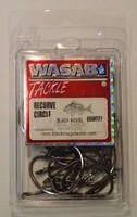 Wasabi Recurve Hooks Bulk Packet 6/0 Black