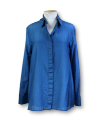 Olivia Cashmore. Cotton/Silk Shirt - Size 10
