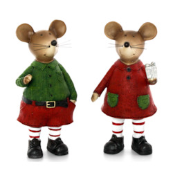 Gift: Festive Mice Pair
