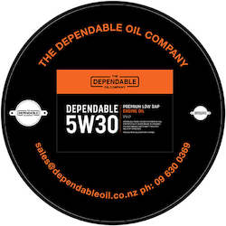 Oil or grease wholesaling - industrial or lubricating: Dependable 5W30 SN/CF Low SAPS