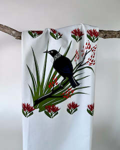 Tea Towel 100% Cotton - Tui Bird