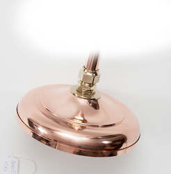 Plumbing - except marine: Copper Rainmaker Shower Rose with bent pipe