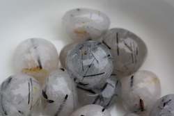 Tumblestones: Tourmalinated Quartz Tumblestone