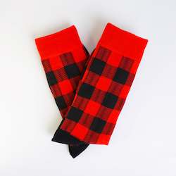 Red Checkered Socks