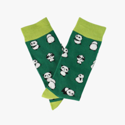 Lazy Panda Green Socks