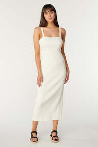 Essentials Pacha Midi Dress - Ivory