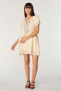 La Camella Tabita Mini Dress - Whisper White