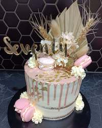 Craft material and supply: Seventy cake topper