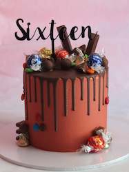 Sixteen cake topper