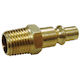 AmPro A6559 Male Connector Brass 1/4" BSP (Aro Type) 2pc Carded