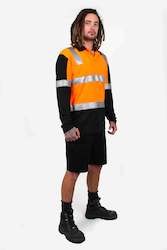 Work clothing: Overtime Long Sleeve Hi Vis Polo - Orange