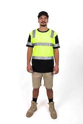 Work clothing: Get Fleeced - Yellow Hi Vis Fleece Forestry T-Shirt