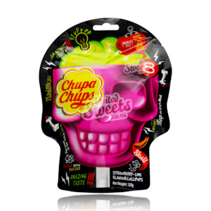 Chupa Chups Strawberry & Lime Skulls