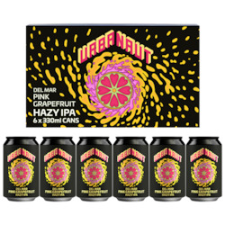 Del Mar Pink Grapefruit Hazy IPA - 6 x 330ml Cans