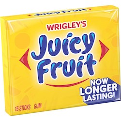 General store operation - mainly grocery: Wrigleys Juicy Fruit 15 stick
