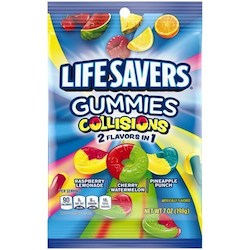 General store operation - mainly grocery: Life Savers Fruit Gummies Collisions 7oz/198g